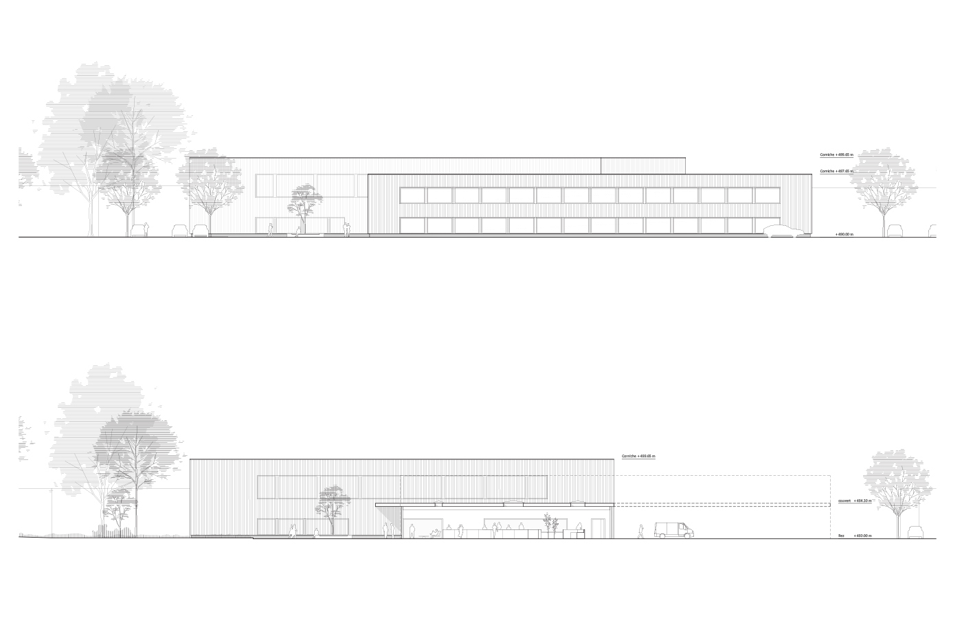 Coupes - Façades | Service de la circulation et de la navigation, Sion