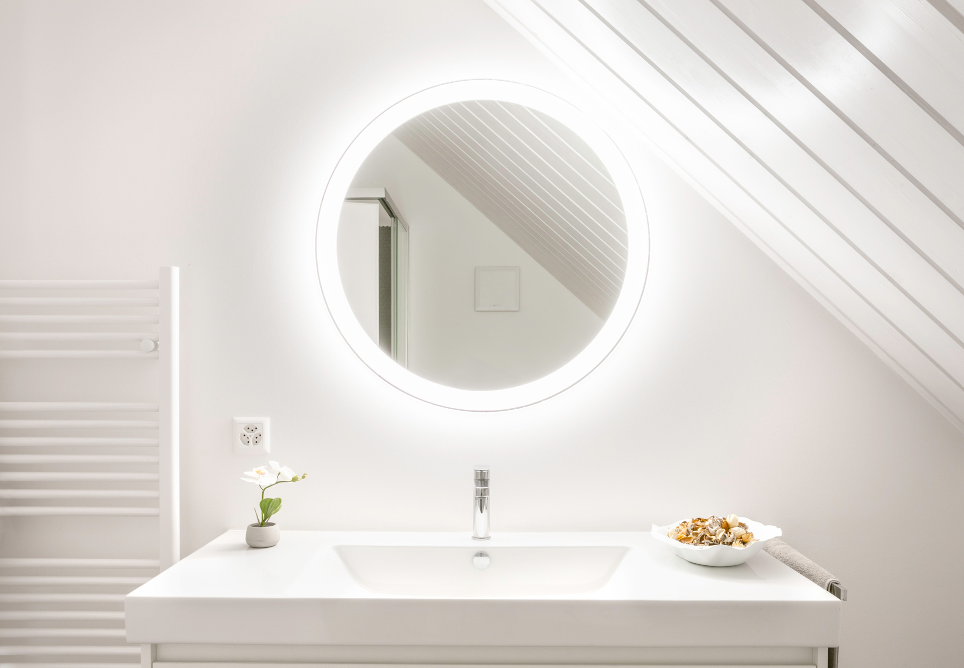 Aménagement de combles - salle de bain - shape architecture Lausanne